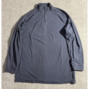 Mens TASC 1/4 Zip Bamboo Size Large Tall Pullover Long Sleeve Shirt Performance